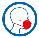 RESPIRATOR FFP2/N95 + IIR, unvalved, duckbill, S