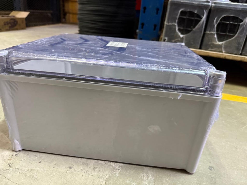 ENCLOSURE, plastic, 340x280x180mm, transparent, IP55