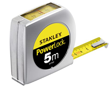 TAPE MEASURE, 5m, top read window, autom. return, lock key