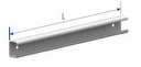 (Mecalux) HORIZONTAL BRACE, 1052mm, for 1100mm frame mod. 80
