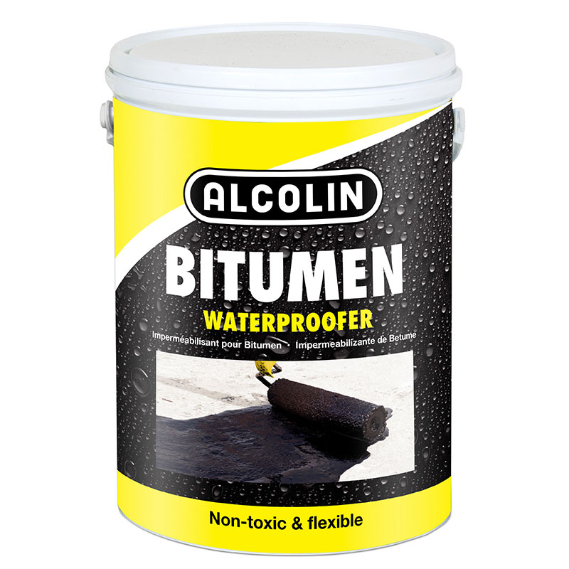 BITUMEN PASTE, for waterproofing roofs, per kg, tin