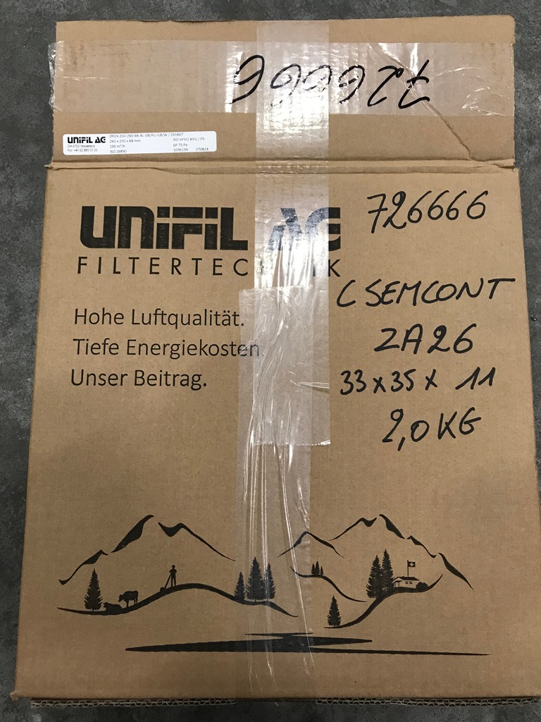 (MUST2) FILTER F9 (ZMS 726666) 260x260x68mm, EN779