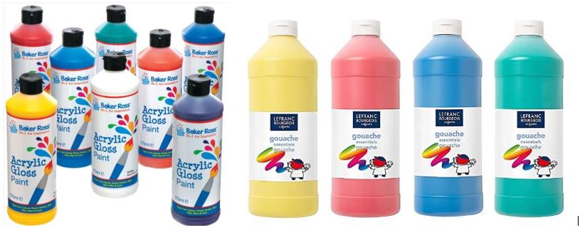 WASHABLE PAINT, set of different colours