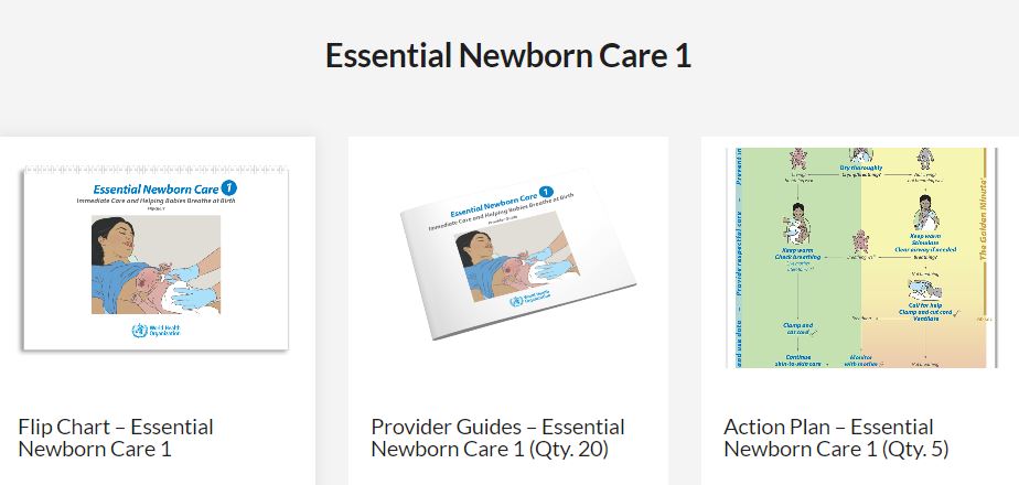 ESSENTIAL NEWBORN CARE 1 Action Plan Poster English