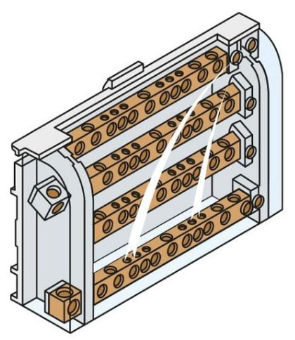 DISTRIBUTOR, 4P, 100A, 5x10²/1x25²/1x35mm², mod.