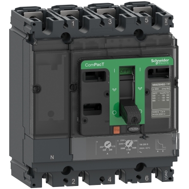 DISJONCTEUR moulé (C10B4TM080) 5-10In 80A 25kA, 4P