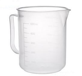 GOBELET, plastique alimentaire, 500ml, gradué