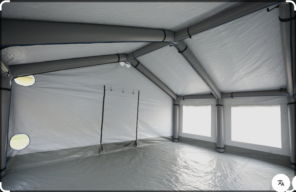 ADVANCED MEDPOST TENT inflatable, 44 m², white + groundsheet