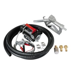 POMPE kérosène, 12V, 50l/mn + filtre + compteur + masse, lot