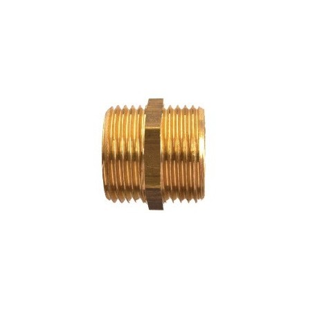 CONNECTOR COUPLING threaded, brass, Ø ¾", MxM