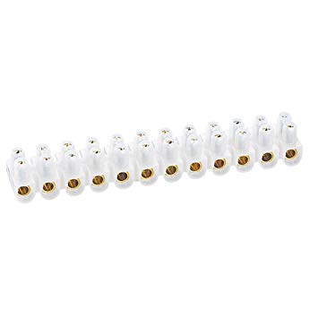 CONNECTION STRIP Nylbloc type, 6mm², strip of 12 pcs