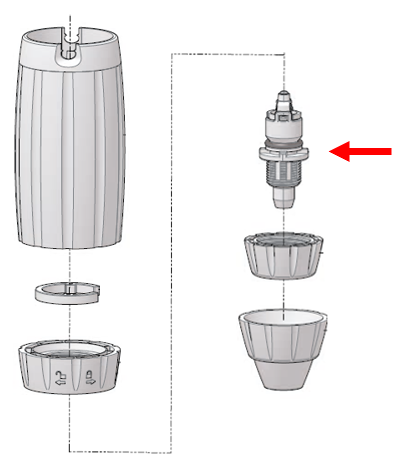 (Dosatron D3 range) SUCTION VALVE