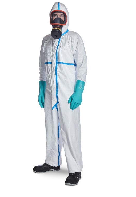 COVERALL CBRN (Tyvek 600 Plus) type 4/5/6 XL white