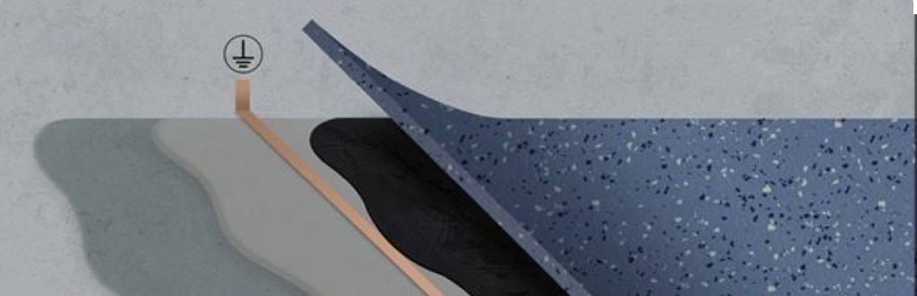 (Containex) REVET. DE SOL ANTISTATIQUE, rlx. 40m2