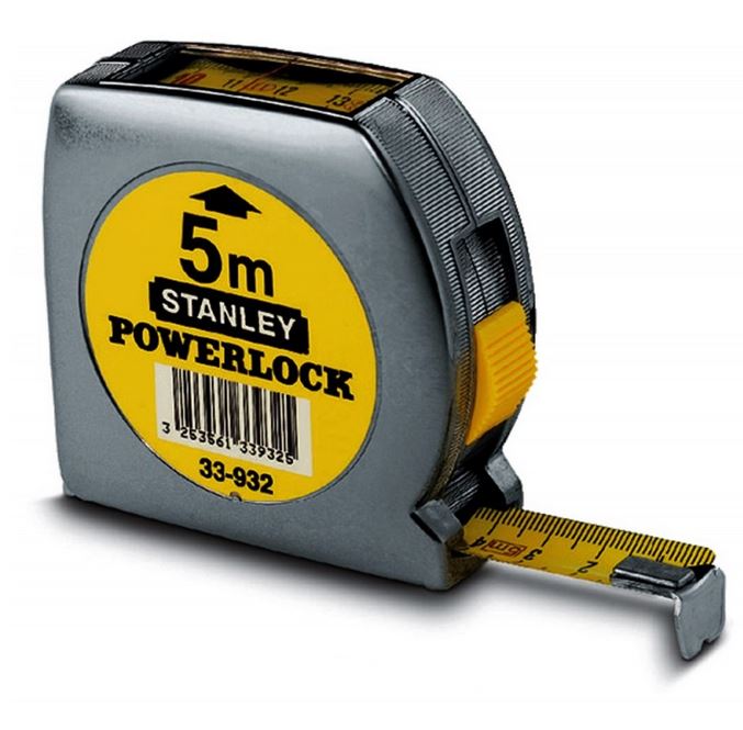 TAPE MEASURE, 5m, top read window, autom. return, lock key