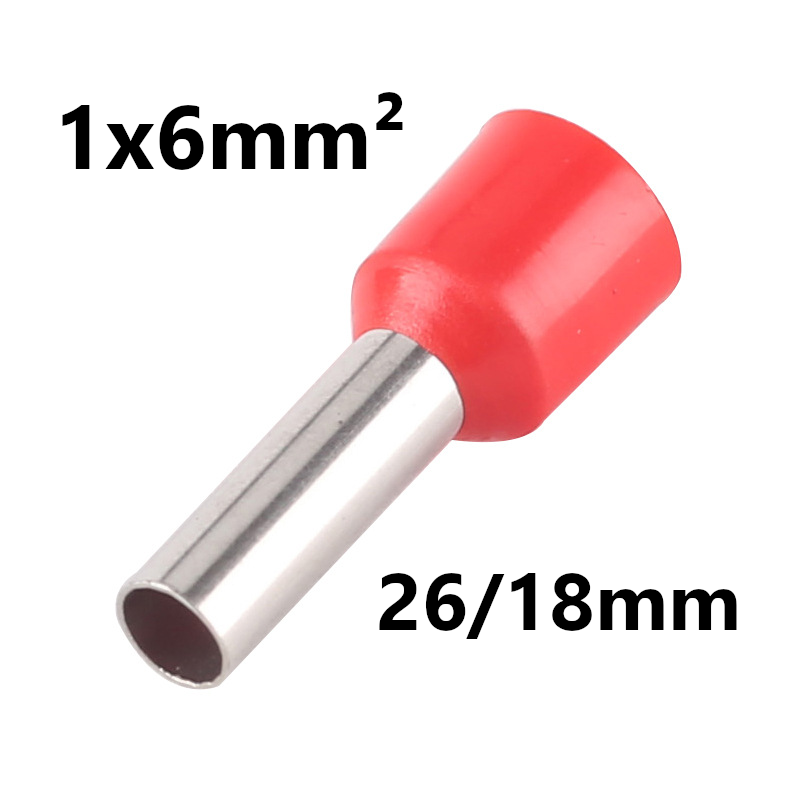EMBOUT DE CABLE isolé, 1x6mm², 26/18mm