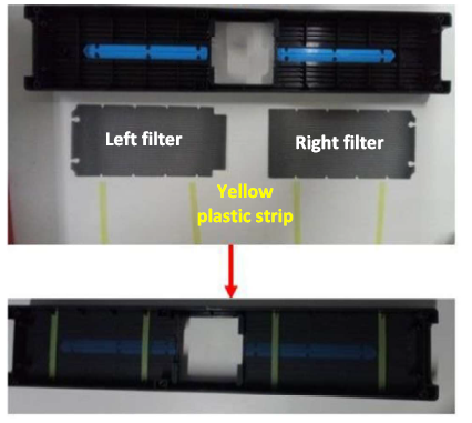 (Delta Amplon RT) PLASTIC STRIP, for filter