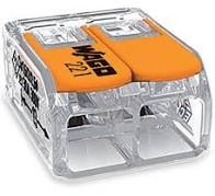 CONNECTEUR RAPIDE (Wago) 2x0,5-6mm², pour tout fil