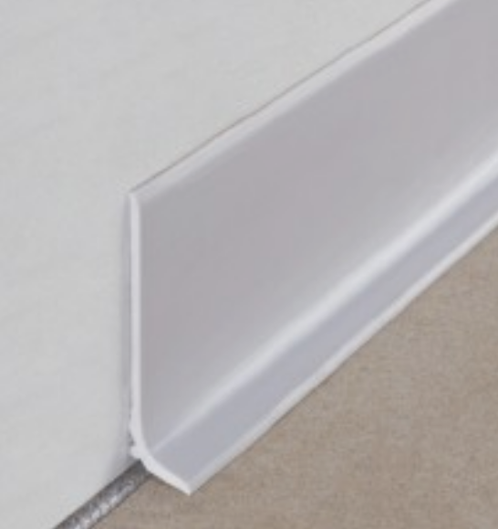 (Containex) SKIRTING BOARD, PVC, grey, length 2.94m