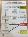 CARTE, GRAPHIQUE TRIAGE ADULTES (SMART), ang, 15x10cm, r/v