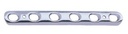 1/3 TUBULAR PLATE, with collar, 5 holes, 64 mm