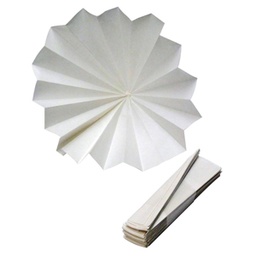 [ELABPAPFD150] DISQUE PAPIER FILTRE, plissé, non imprégné, Ø 150 mm approx.