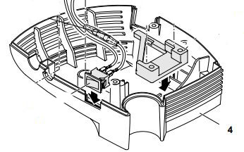 (nébuliseur PARI BOY SX) CARTER INFERIEUR BLEU 85E3021