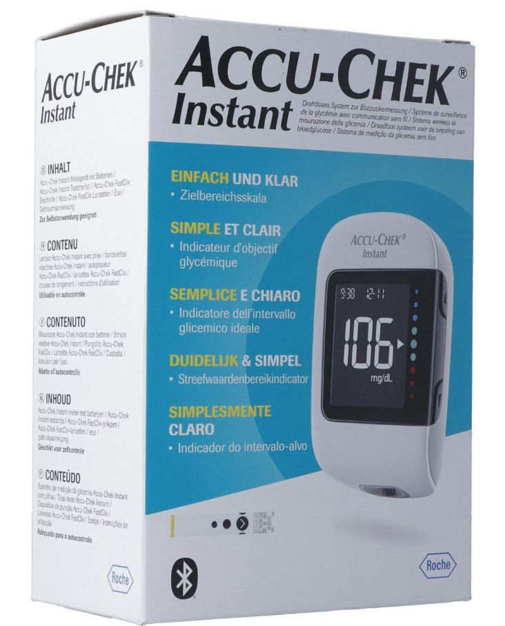 GLUCOMETRE, lecteur glycémie (Accu-Chek Instant) mg/dl