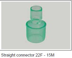 (Diamedica) CONNECTOR Straight Ø 22F - 15M, 1962000