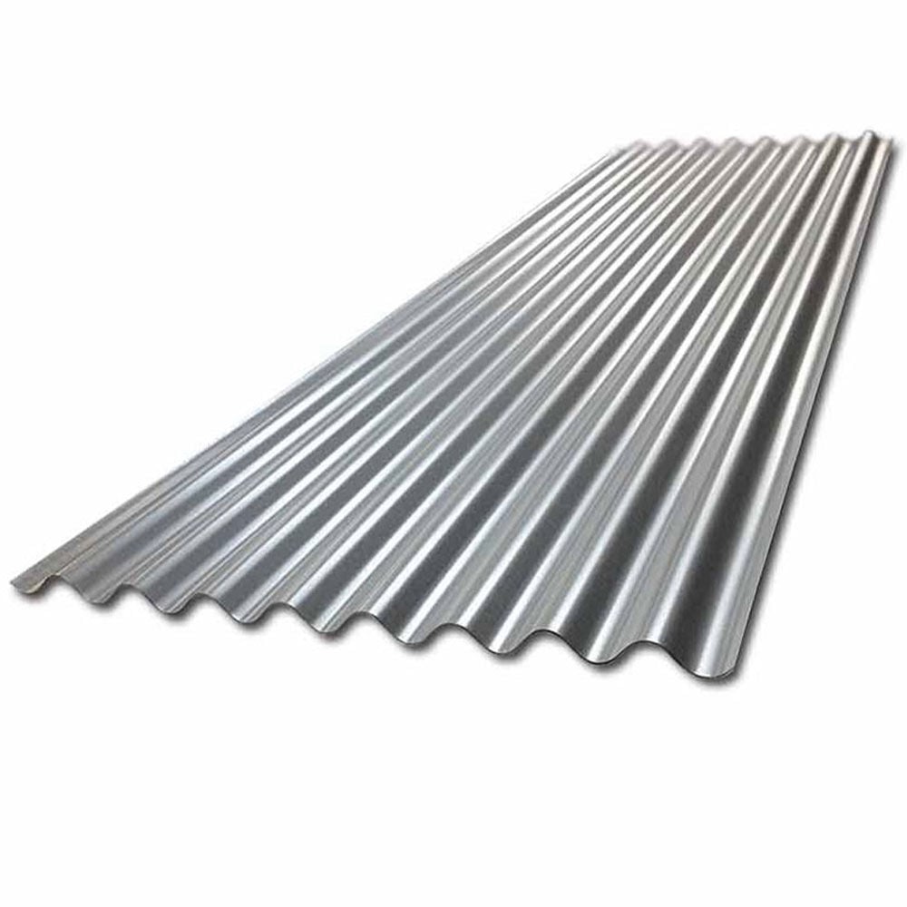 SHEET corrugated, galvanised iron, 7x4ft, 0.26mm thick