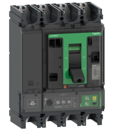 MCCB moulded (C40F44V400) 1.5-10In 400A 36kA, 4P