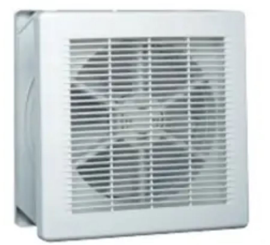 VENTILATEUR d'échappement, carré, 30x30x12cm, mural