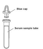 (Spotchem EZ) TUBE A ECHANTILLON, SEC, ac bouchon bleu 10191
