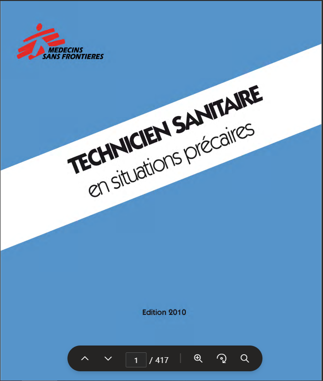 Technicien sanitaire en situation précaire