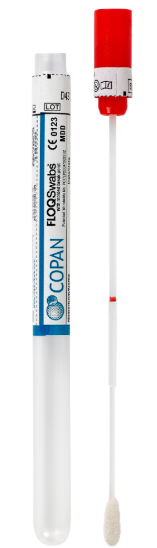 ECOUVILLON,embout floq rég,tige plast., 2-3cm,sté, u.u.+tube