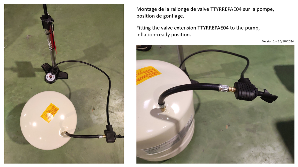 (surpresseur) NOTICE, montage extension valve, FR/EN