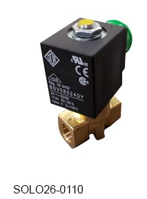 (aut. Tutt 3870HSGWSD) VALVE PTFE Solenoid 24VAC SOL026-0110