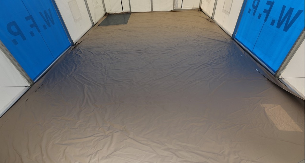 (WAREHOUSE TENT Rex Hall MSU 10x24x3.3m) COUVRE-SOL, PVC