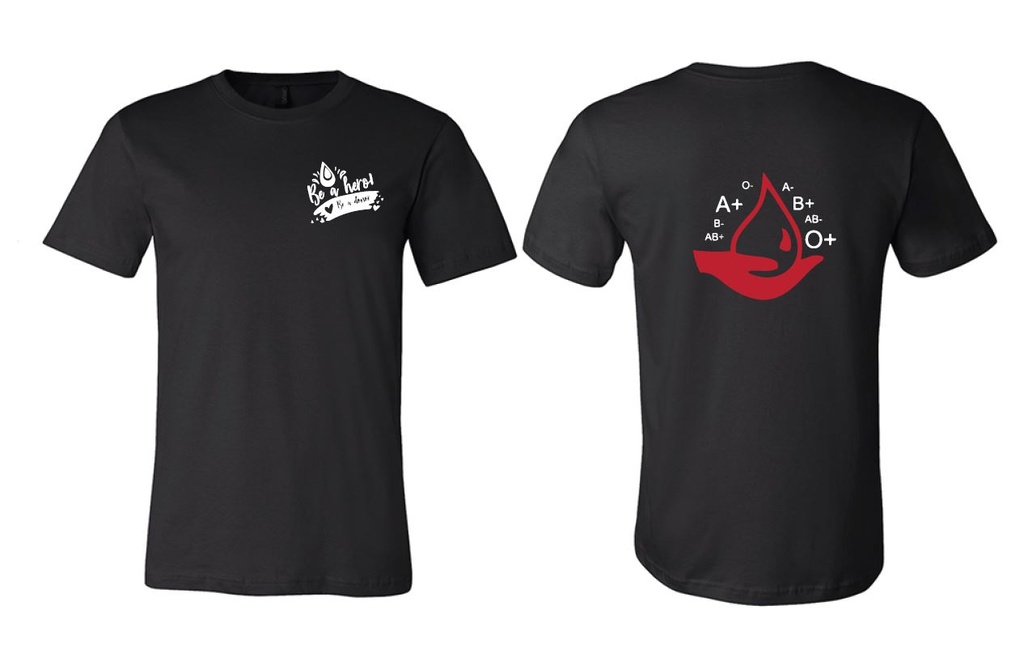 T-SHIRT donneur de sang bénévole, taille XL, sans logo MSF