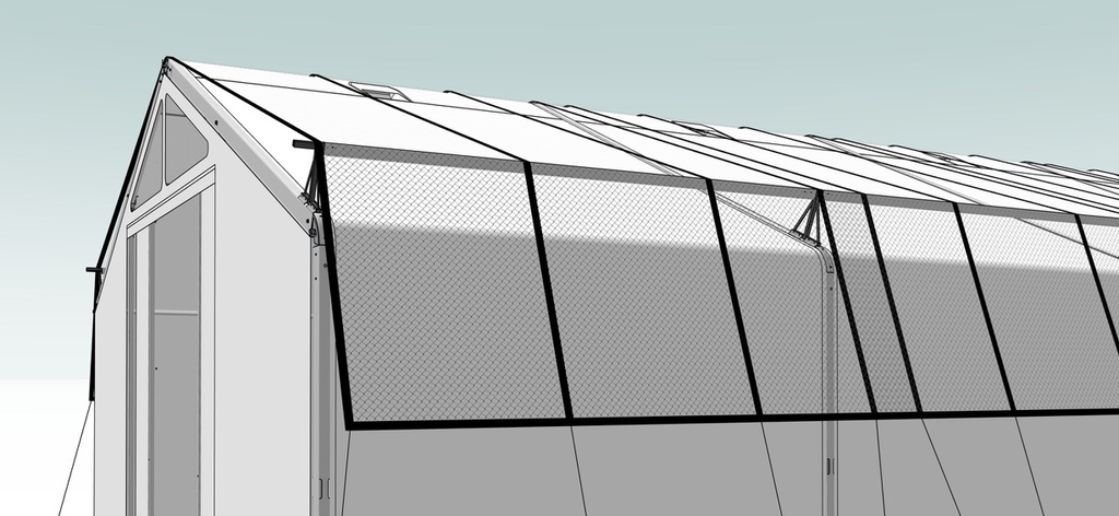 (WAREHOUSE TENT Rex Hall MSU 10x24x3.3m) PARE SOLEIL