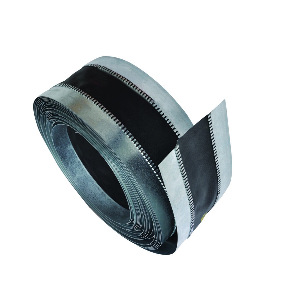 DUCT CONNECTOR flexible, metal and fabric, per meter