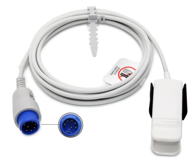 (monitor VS/ePM) SpO2 CONNECTION CABLE, 7-pins 0010-20-42710