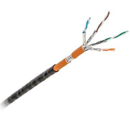 CABLE RESEAU, S/FTP Cat6a, AWG23, noir, le mètre
