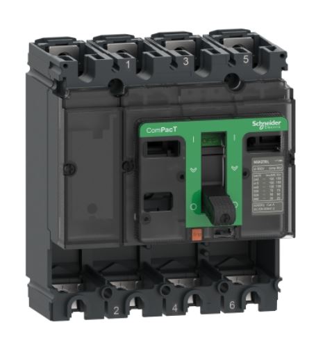 MCCB moulded (C25N4) 250A 50kA, 4P