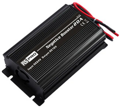 TRANSFORMATEUR CC/CC, 24V/12V, 20A max.