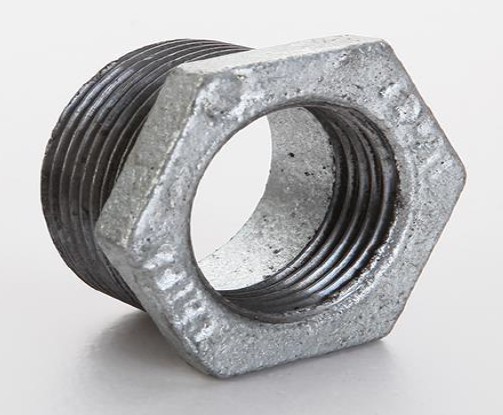 RACCORD REDUCTEUR de douille, fileté, galvanisé, 1"-½", MxF