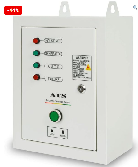 (generator) AUTOMATIC TRANSFER SWITCH, 25A, 3 phase
