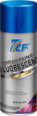 PAINT, fluorescent grey, spray tin