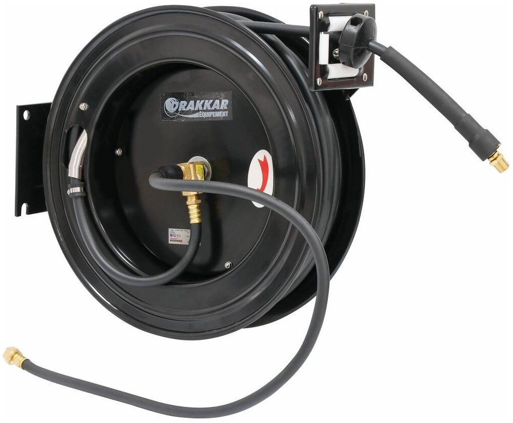 (compressor) AIR HOSE REEL, 20m + quick couplings M/F3/8''