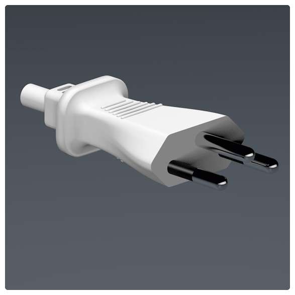 PLUG male, type N/BR, 2P+E 20A